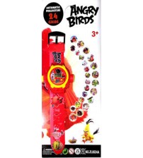 Angry Birds Digital Watch with 24 Image Projector, Kids and Children Watch, Red Color (Assorted Design)
